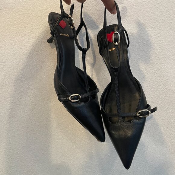 Larroude Grace Pump in Black Sz 9 - Picture 2 of 8